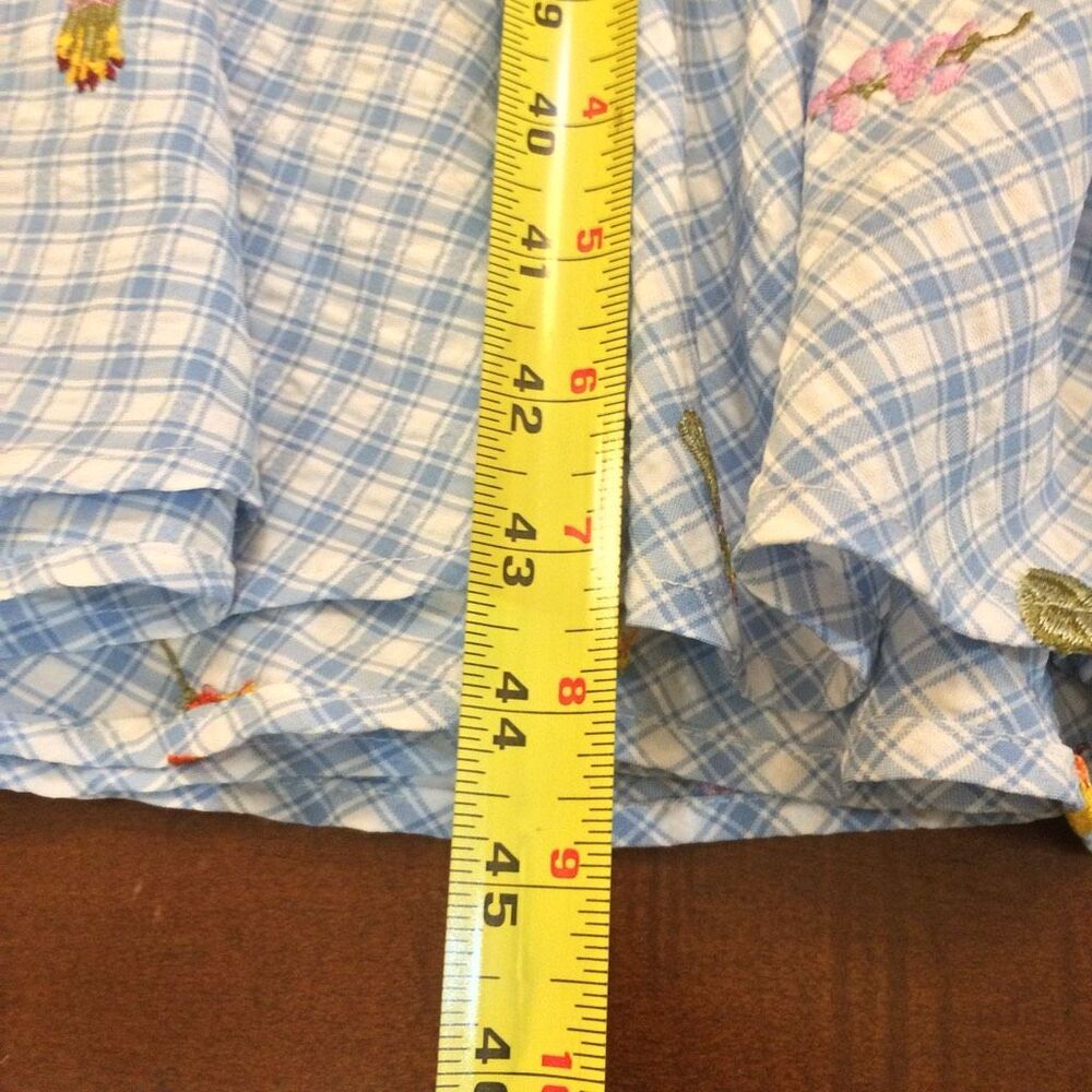 AQUA x Lisa Says Gah Gingham Maxi Dress embroidered xs - Picture 5 of 8